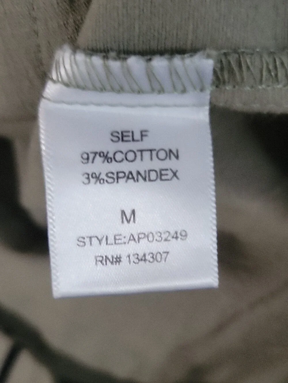 Mod Ref Olive Green and Black Striped Capris
